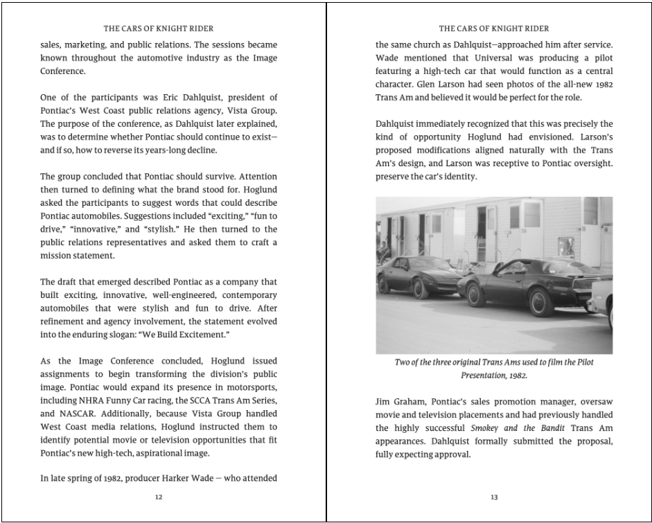 The Cars of Knight Rider: A History of the Original K.I.T.T. Cars (Paperback, 2026) PRE-ORDER