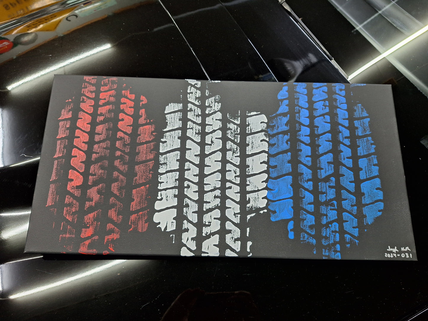 12"x24" KITT Tire Tread Painting on Canvas (Multiple Choices Available)