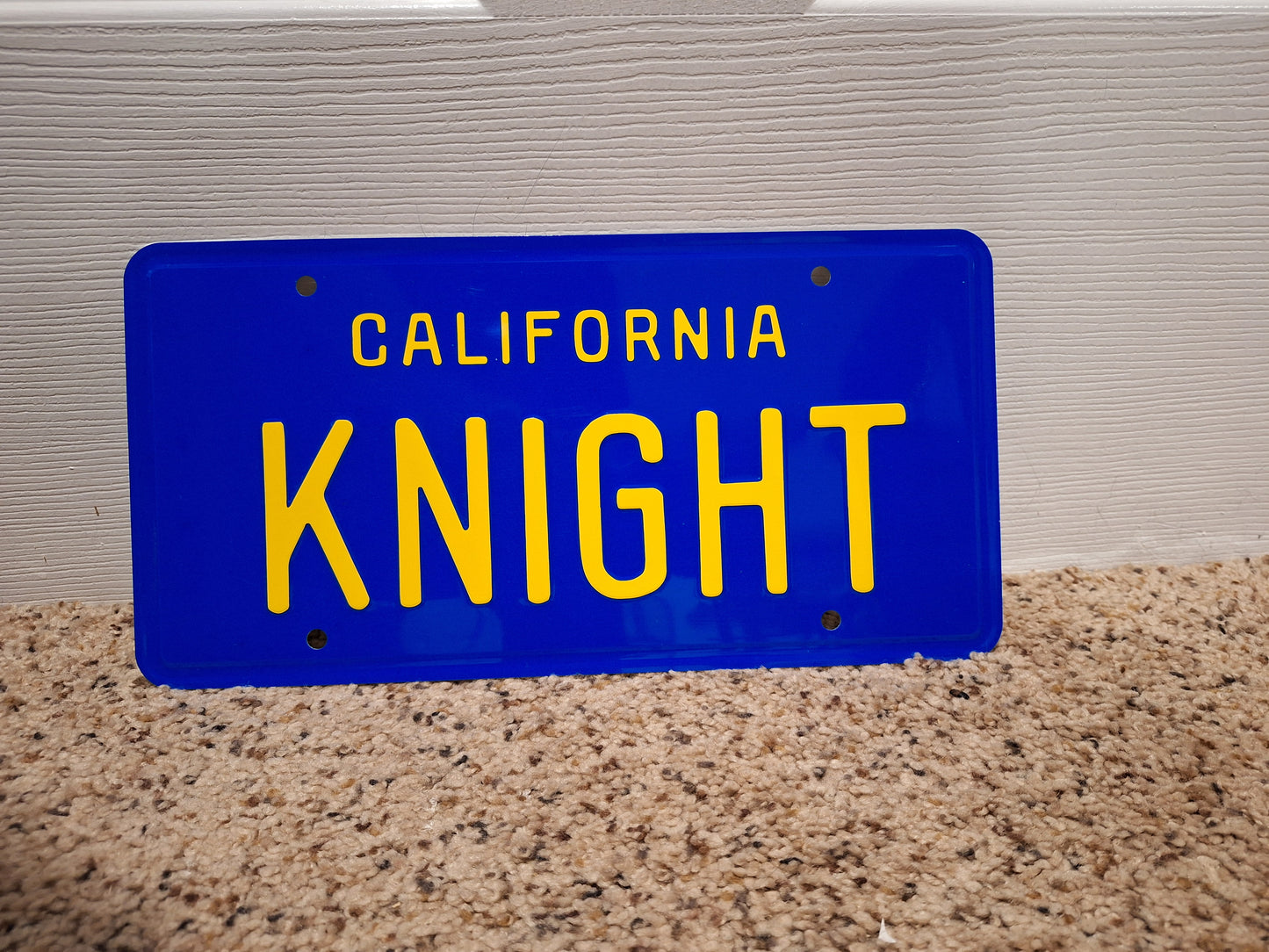 Screen Accurate KNIGHT License Plate w/Tags (Season 2/3 Variation)