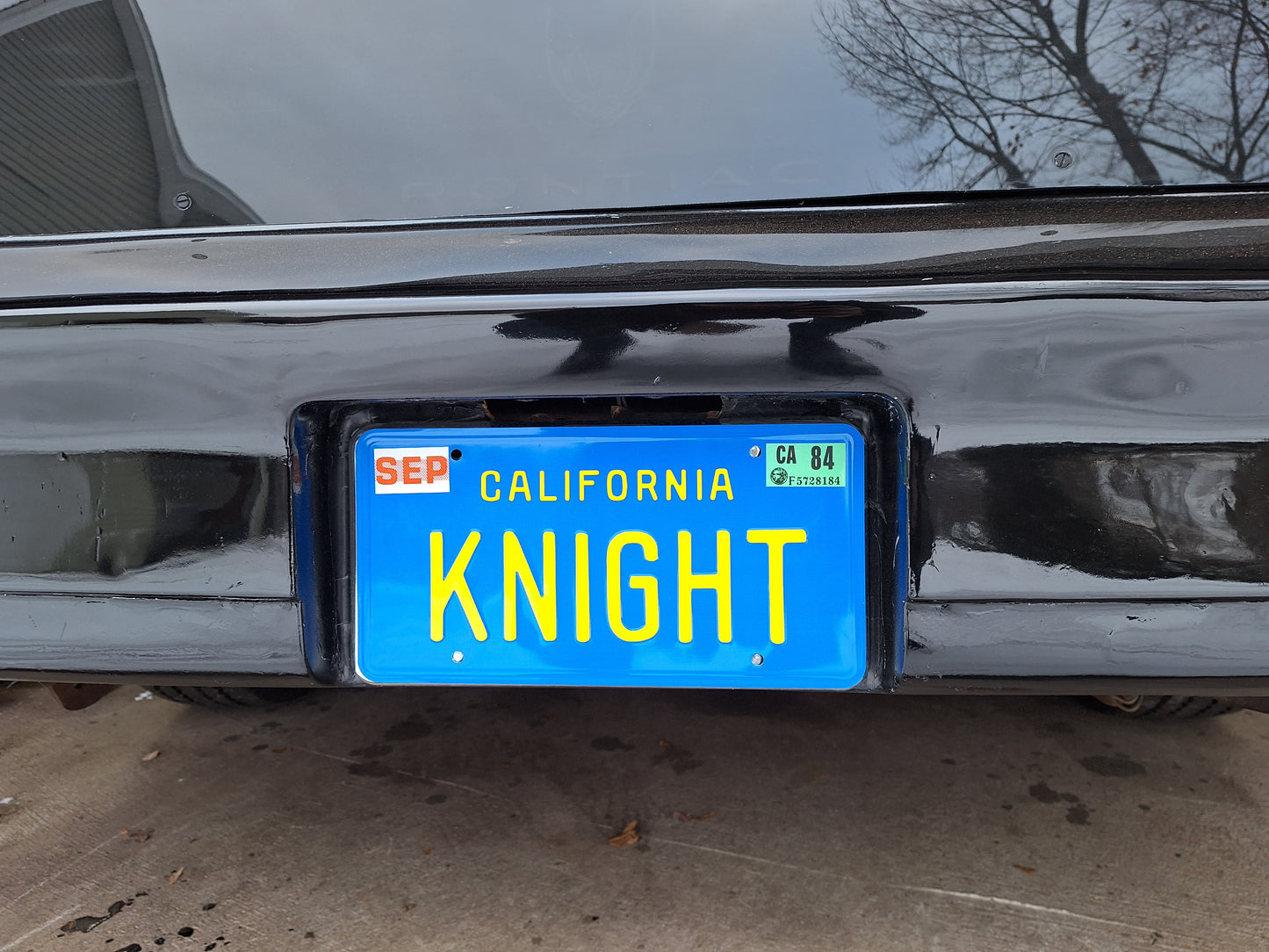 Screen Accurate KNIGHT License Plate w/Tags (Season 2/3 Variation)