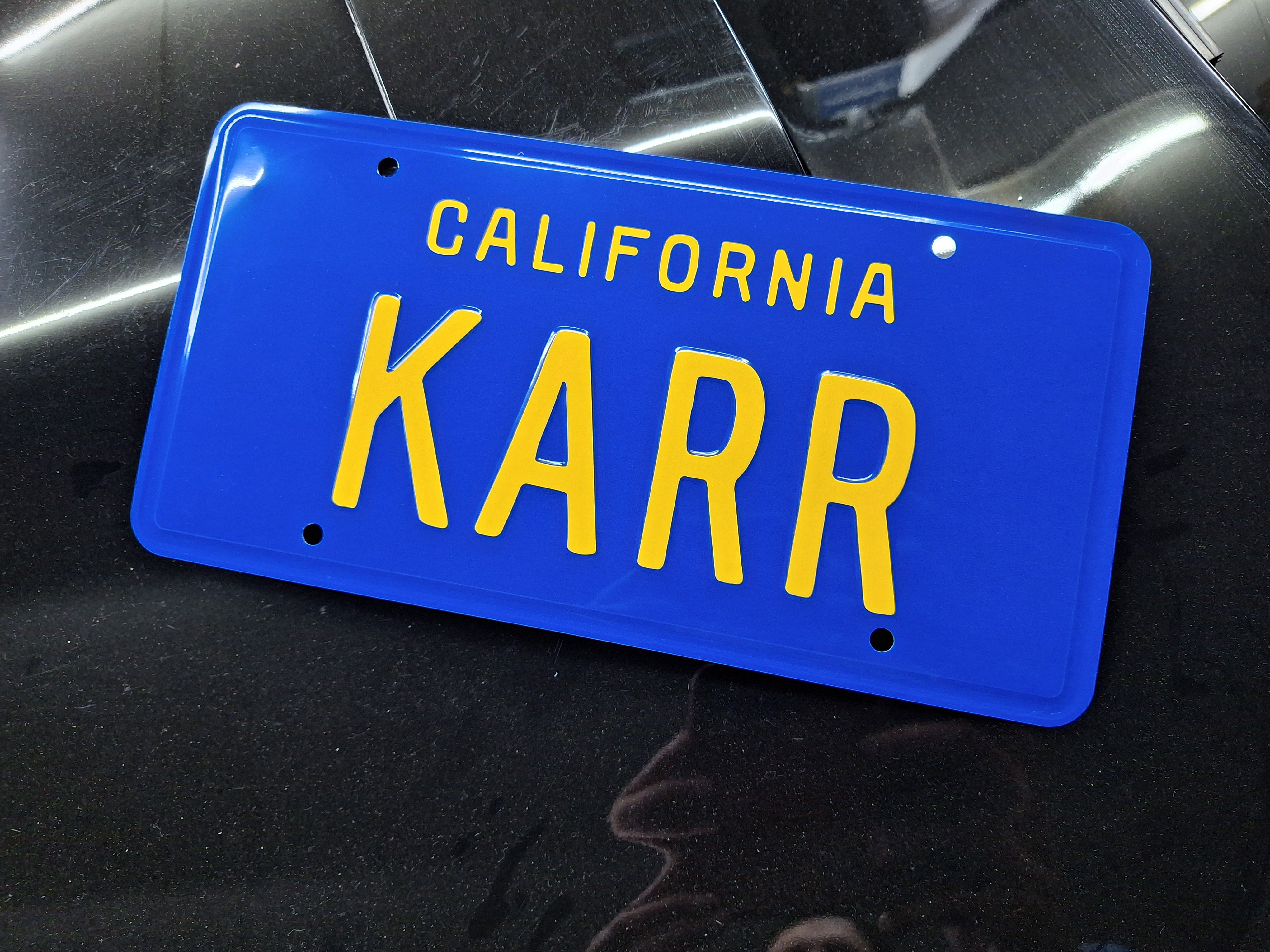 Knight Rider Rear Tag Knight Rider Historians | Props, Collectibles & Fan Merch – KRH Media ...