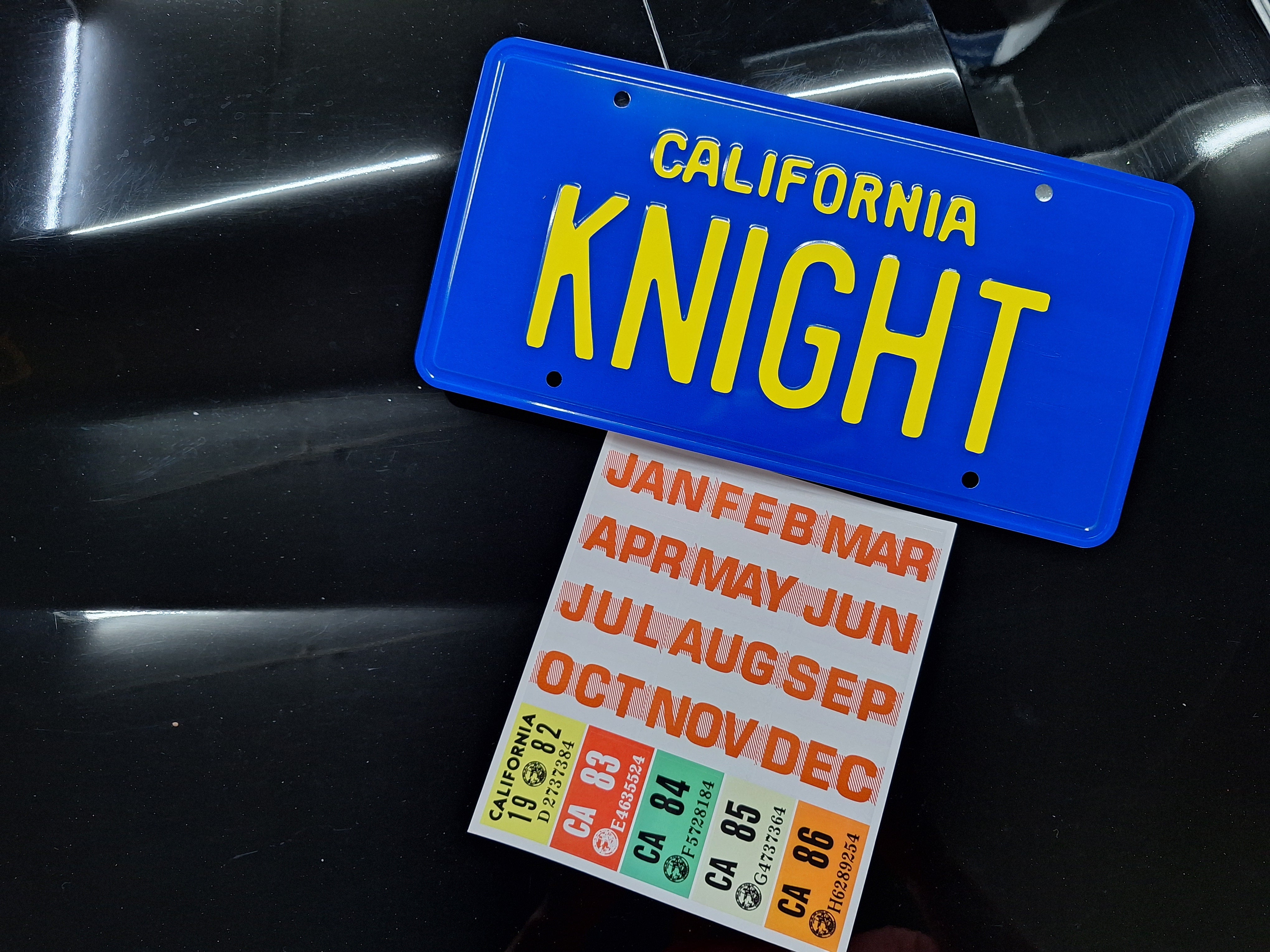 Knight Rider Rear Tag Knight Rider Historians | Props, Collectibles & Fan Merch – KRH Media ...