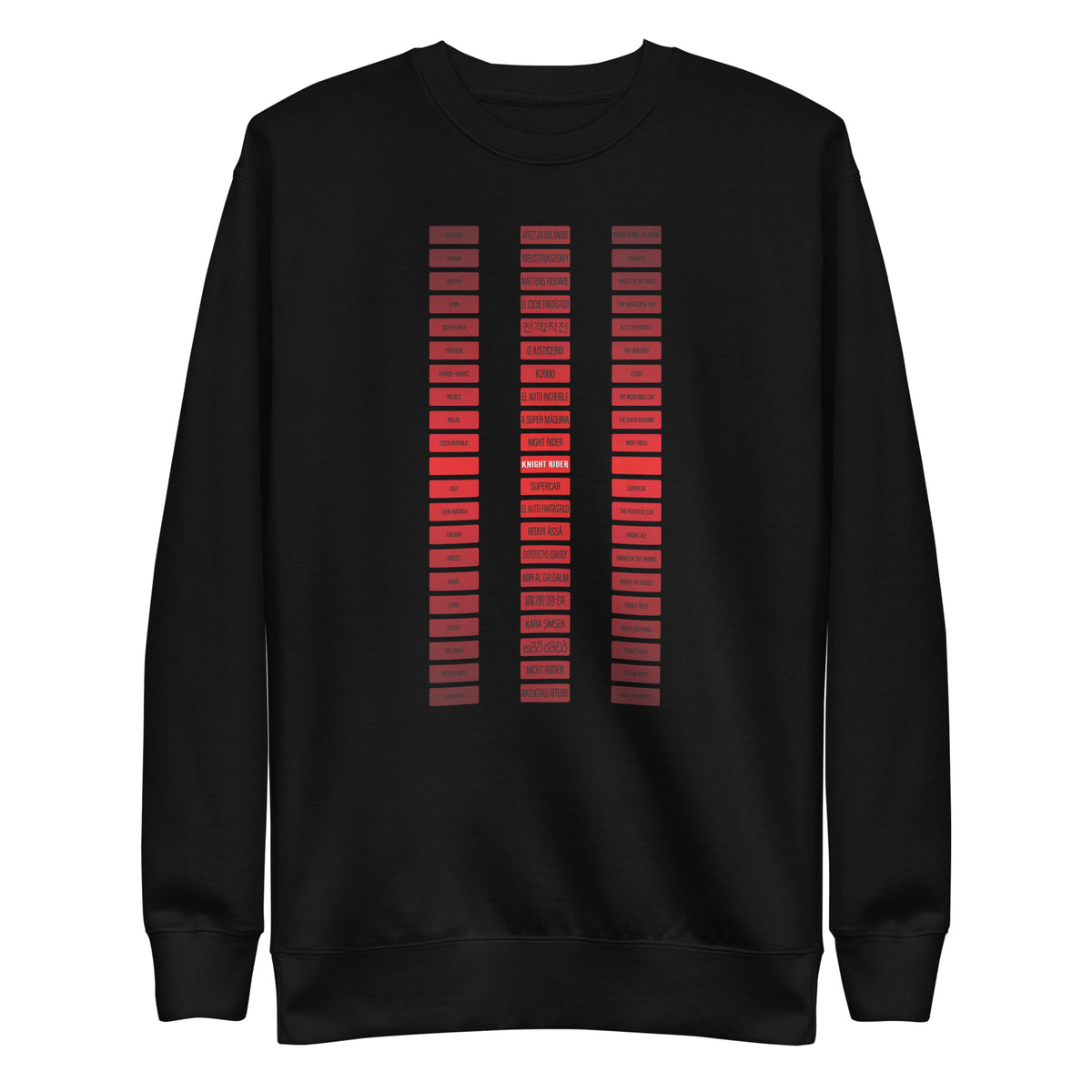 Knight Rider Sweatshirt Knight Rider Knations Unisex Premium Sweatshirt – KRH Media Group LLC