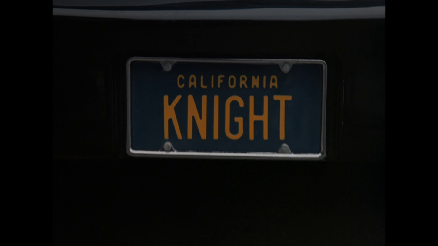 Screen Accurate KNIGHT License Plate (Season 4 Variation)